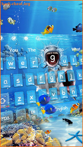 Great White Shark Keyboard Theme screenshot