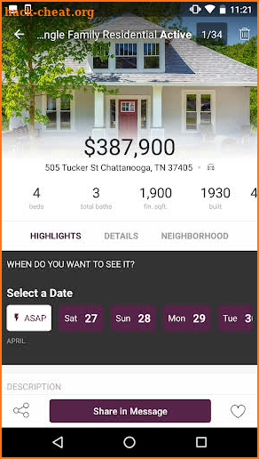 Greater Chattanooga Home Search screenshot