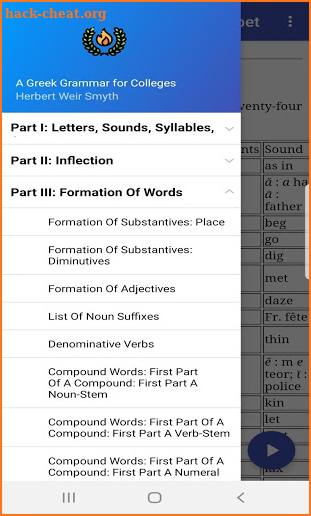 Greek Grammar for Colleges (Herbert Weir Smyth) screenshot