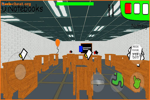 Green Baldi's Basics in Among US screenshot