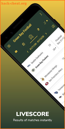 Green Bay Football: Livescore & News screenshot