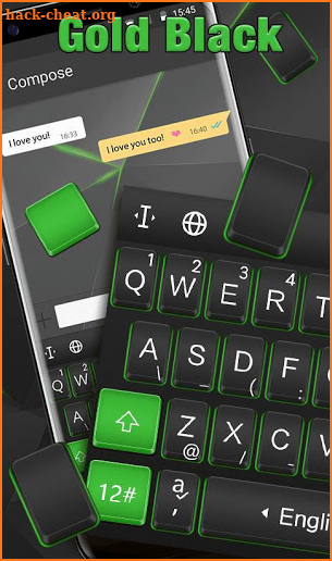 Green Black Keyboard Theme screenshot