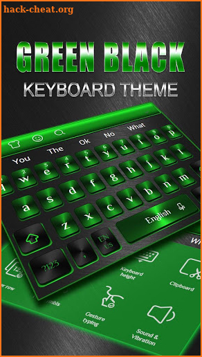 Green Black Metal Keyboard screenshot