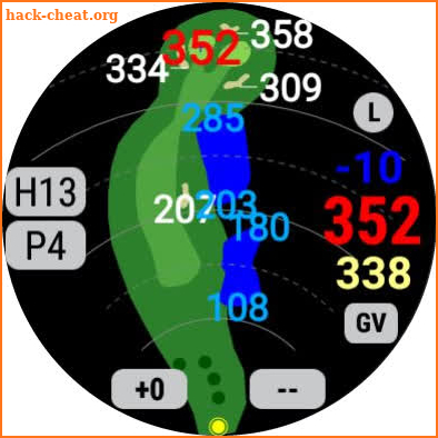 Green Caddy Golf Watch screenshot