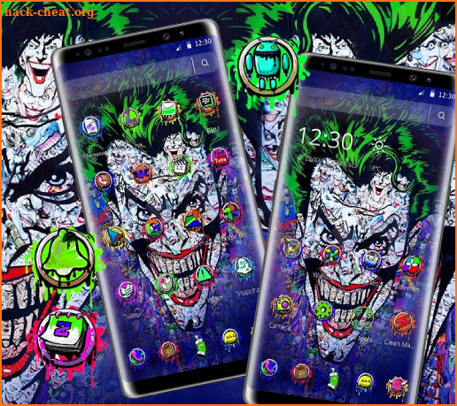 Green Creepy Graffiti Joker Theme screenshot