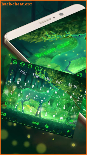 Green Dream Deer Keyboard screenshot