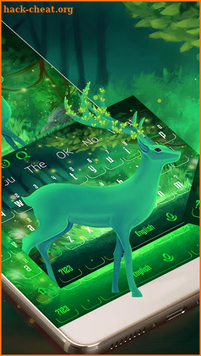 Green Dream Deer Keyboard screenshot