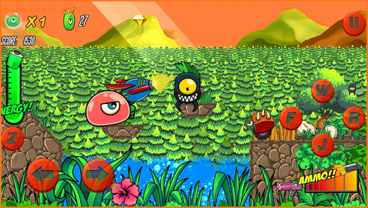 Green Jelly Hero Jungle Escape screenshot