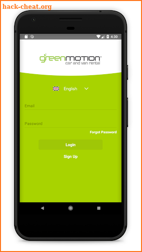 Green Motion Car and Van Hire screenshot