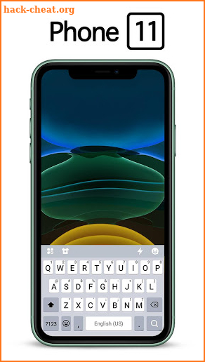 Green Phone 11 Keyboard Theme screenshot