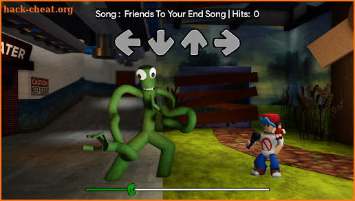 Green Rainbow Friends FNF Mod screenshot