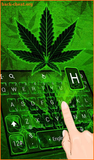 Green Rasta Weed Keyboard Theme screenshot