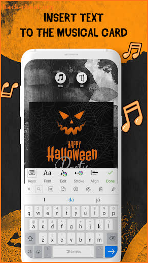 Greeting Cards with Music: Halloween screenshot