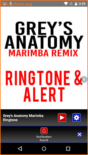 Grey's Anatomy Marimba Tone screenshot