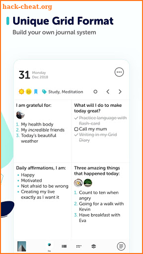 Grid Diary - Journal, Planner screenshot