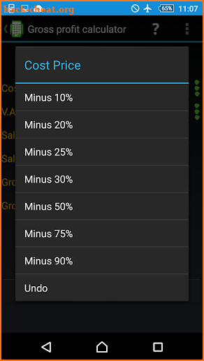 Gross profit calculator PRO screenshot