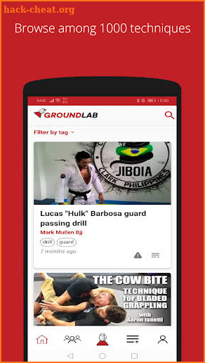 GroundLab - BJJ and Ground Art learning platform screenshot