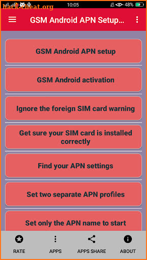 GSM Android APN Setup Tricks screenshot