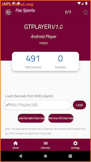 GT IPTV PLAYER screenshot