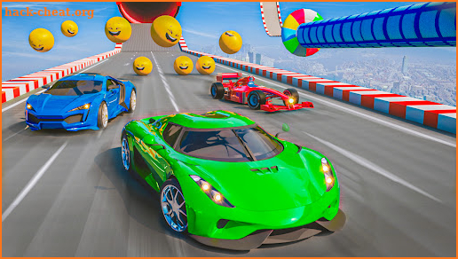 GT Superhero Racing Car Ramps screenshot