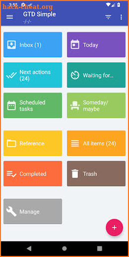 GTD Simple screenshot