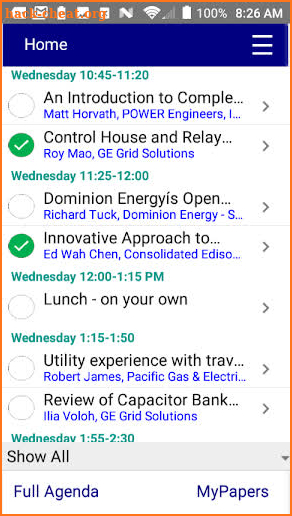 GTPRC Agenda screenshot