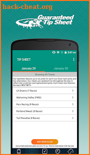 Guaranteed Tip Sheet - Horse Racing Picks screenshot