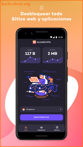 GuardVPN - Proxy VPN Gratuito de Alta Velocidad screenshot