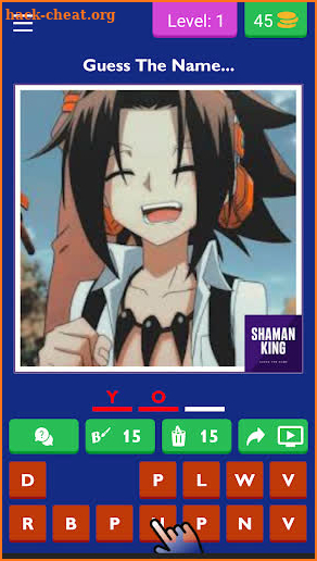 Guess Character - Shaman King screenshot