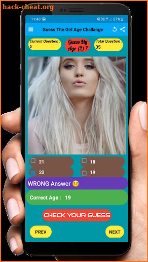 Guess Girl Age Guess her Age challaenge 100+ Girls screenshot