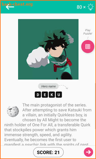 Guess My Hero Name - My Hero Academia Quiz screenshot