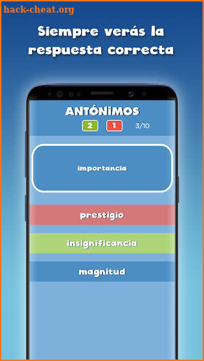 Guess the correct word in Spanish free screenshot