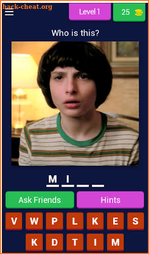 Guess The Stranger Things Character Game screenshot