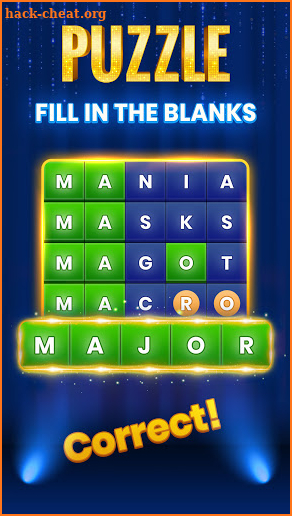 Guess The Word puzzle game show screenshot