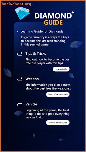 Guide and Free Extra Diamonds For Free screenshot