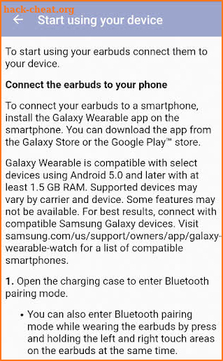 Guide for Galaxy Buds Live screenshot