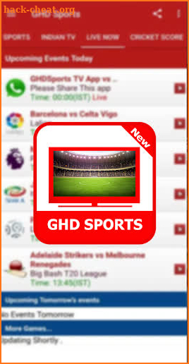 Guide For GHD SPORTS - Free Live TV Hd screenshot