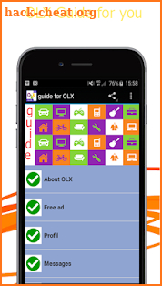 Guide for OLX screenshot