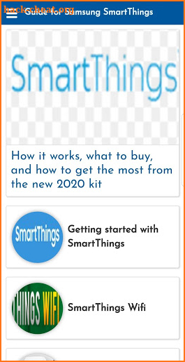 Guide for Samsung SmartThings screenshot