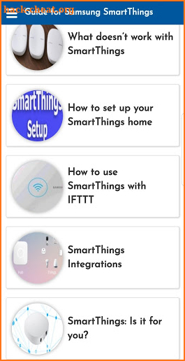 Guide for Samsung SmartThings screenshot