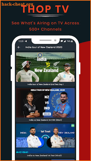 Guide For Thop TV : Live Cricket TV Streaming screenshot