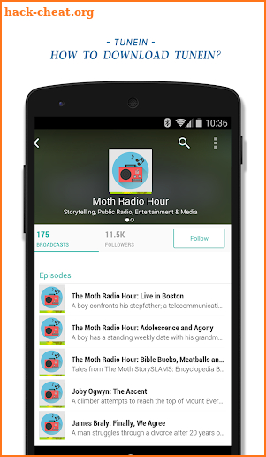 Guide Radio Sports Music News Podcasts screenshot