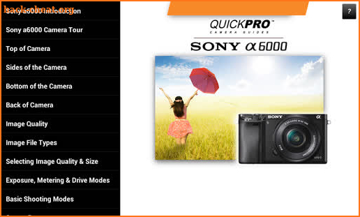 Guide to Sony a6000 screenshot