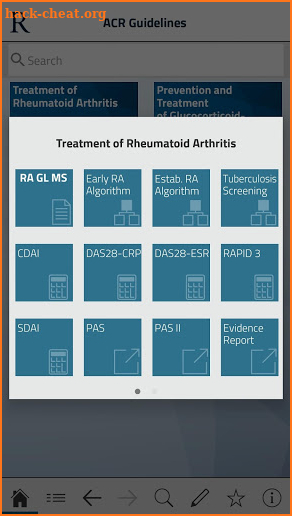 Guidelines And Criteria screenshot