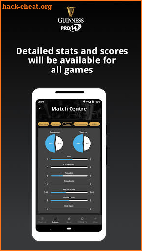 Guinness PRO14 screenshot