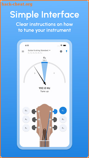 Guitar Tuner - LikeTones screenshot