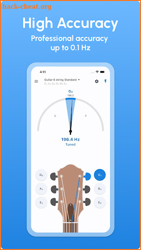 Guitar Tuner - LikeTones screenshot