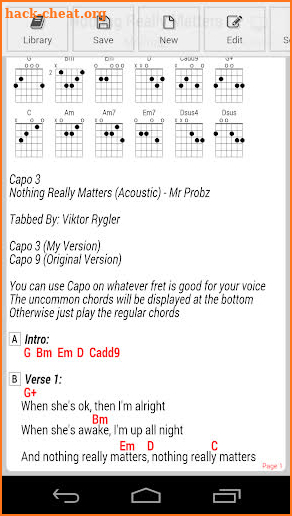 GuitarTapp ChordPro screenshot