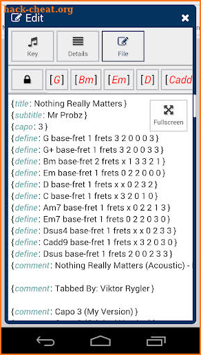 GuitarTapp ChordPro screenshot