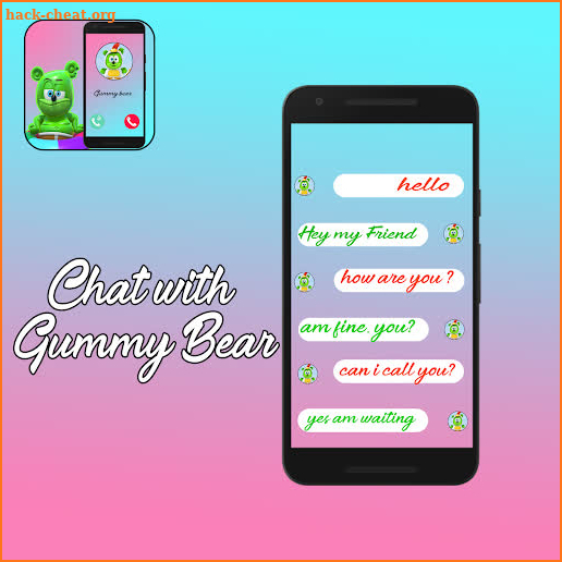 Gummy bear calling game screenshot